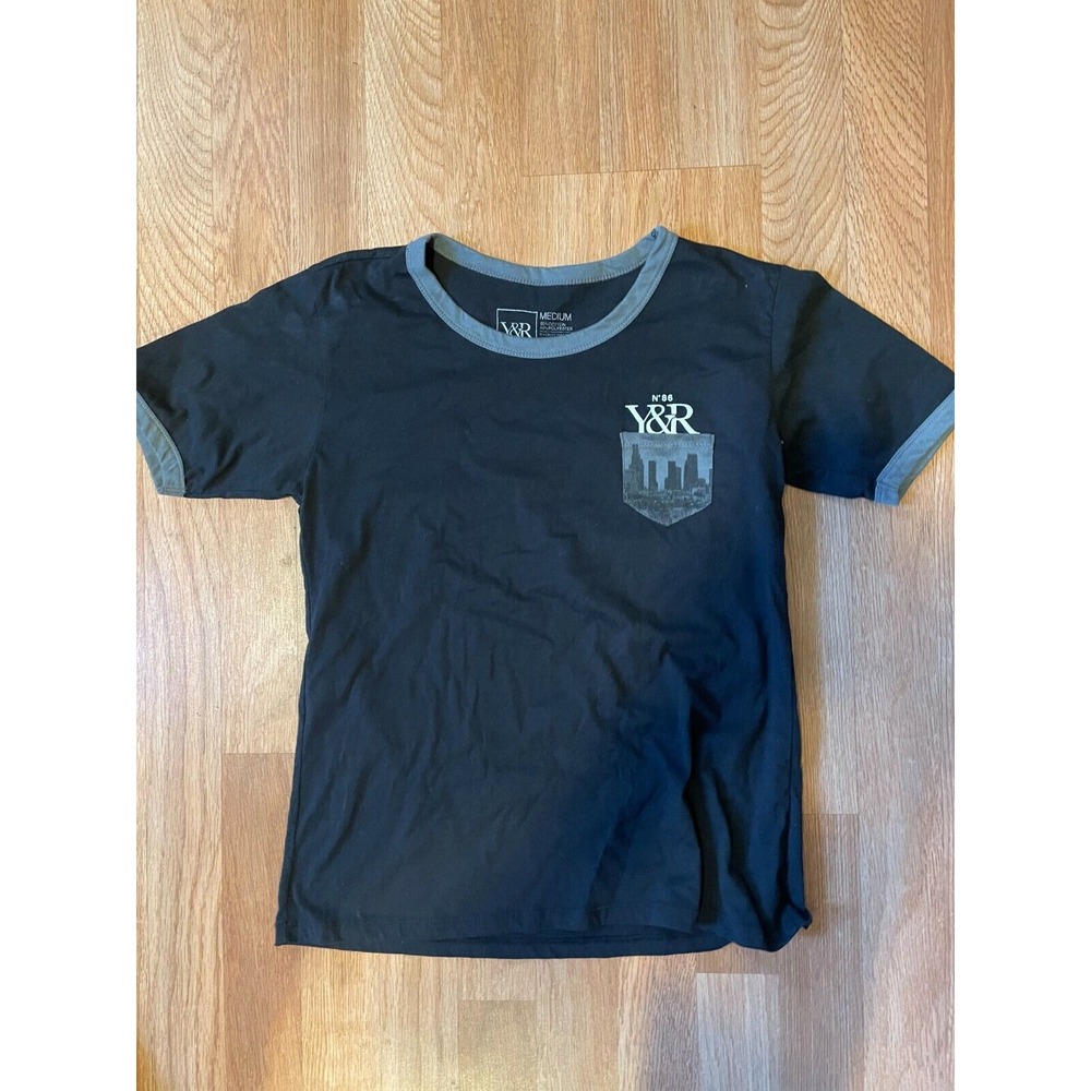 Young & Reckless Black Pocket Shirt Women's SZ M
